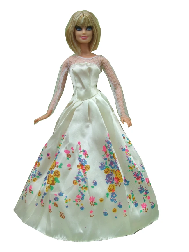 Free shipping 5sets/lot anna elsa snow white mermaid Cinderella princess dress for barbie doll | Игрушки и хобби