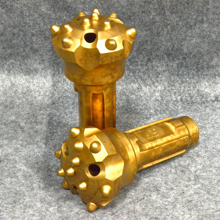 1pc DTH drill bit low wind pressure impactor Ore mining geological for high-speed rail subway tunnel rock drilling | Инструменты