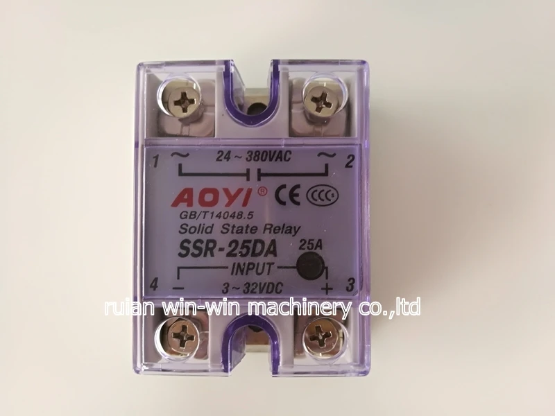 5 шт. Промышленные твердотельные реле регулятор напряжения AOYI SSR 25DA для машины