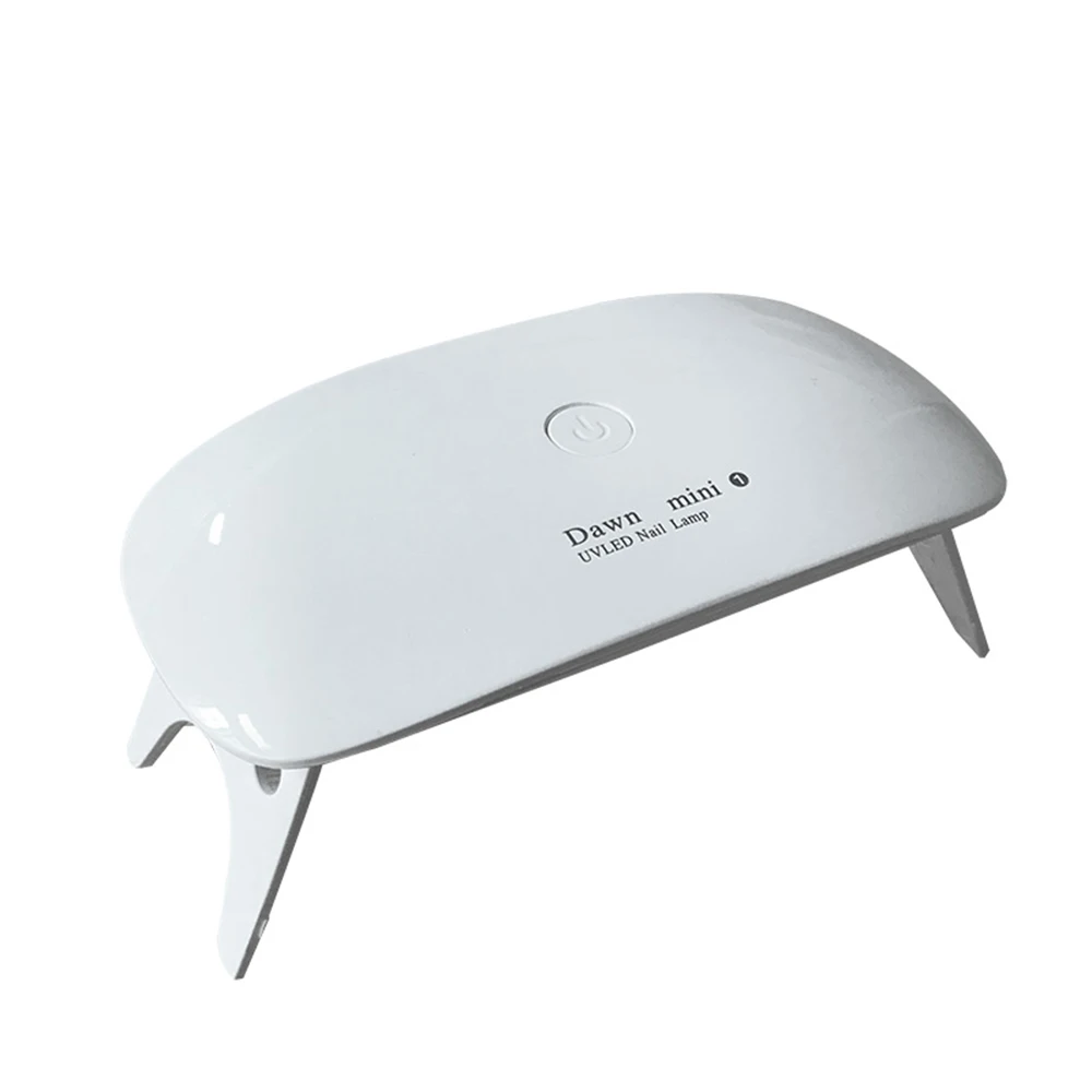 White USB УФ лампа мини 5 Вт Светодиодный Сушилка для ногтей УФ лампа для ногтей Гель-лак отверждения машина инструмент для росписи ногтей для домашнего использования - Цвет: White