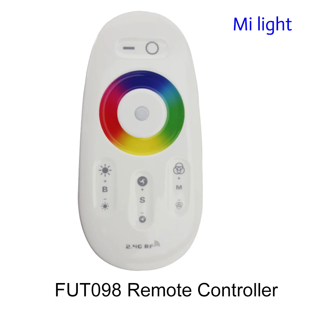 BSOD, со светодиодом дистанционный контроллер RGB Milight FUT098 RF 2,4 ГГц Беспроводной DC3V Батарея Яркость и красочные Сенсорный экран