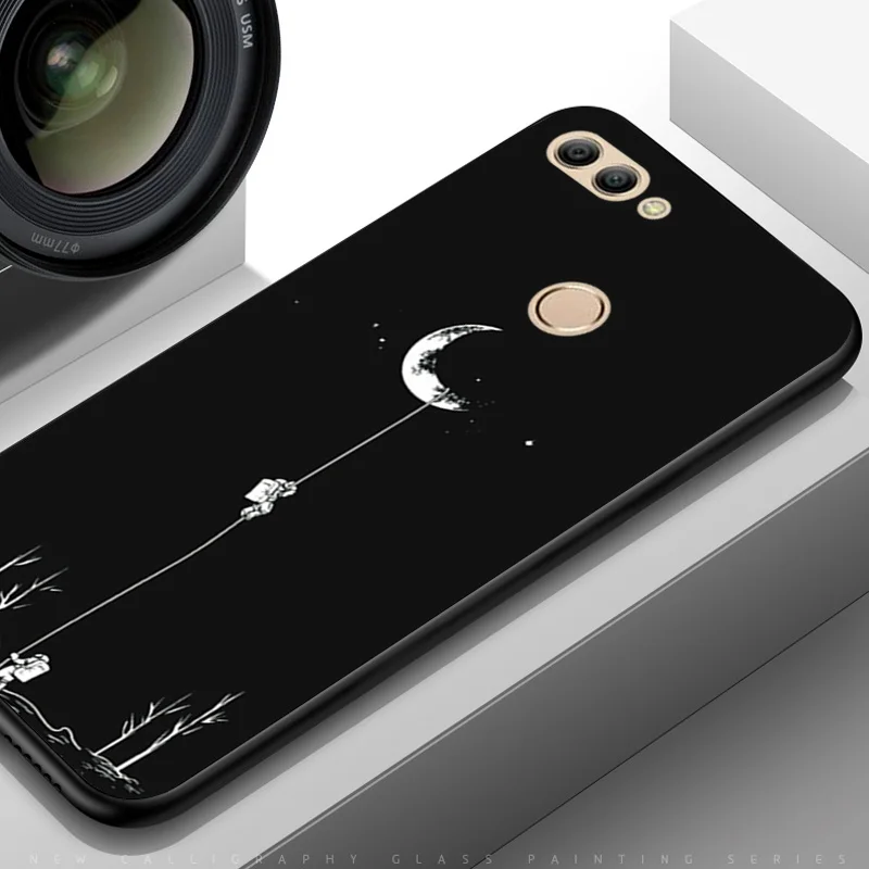 TPUBLK505 Чехол YOUVEI для huawei Y9 Y 9 Чехол черный мягкий ТПУ задняя крышка для huawei Y9 чехол 5,93 дюймов чехол для телефона - Цвет: TPUBLK505