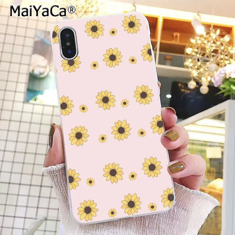 MaiYaCa желтый подсолнух цветы искусство телефонный чехол для iphone 11 Pro 11Pro MAX 8 7 6 6S Plus X