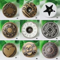 10setslot size17mm high quality snap fastener metal snap fastener press stud buttons scrapbooking accessoriesss 129