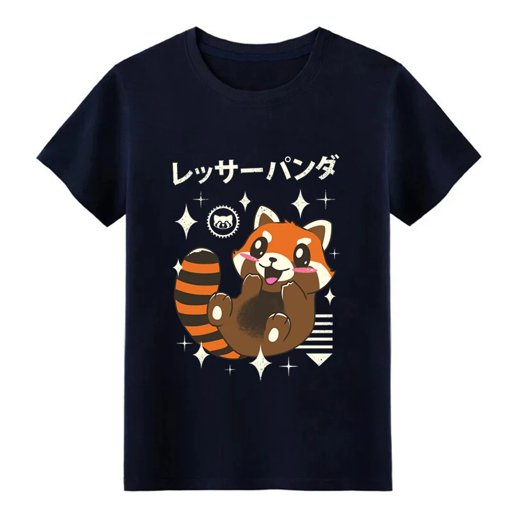 Men's Kawaii Red Panda t shirt create 100% cotton O Neck Pictures Crazy New Style Spring slim | Мужская одежда