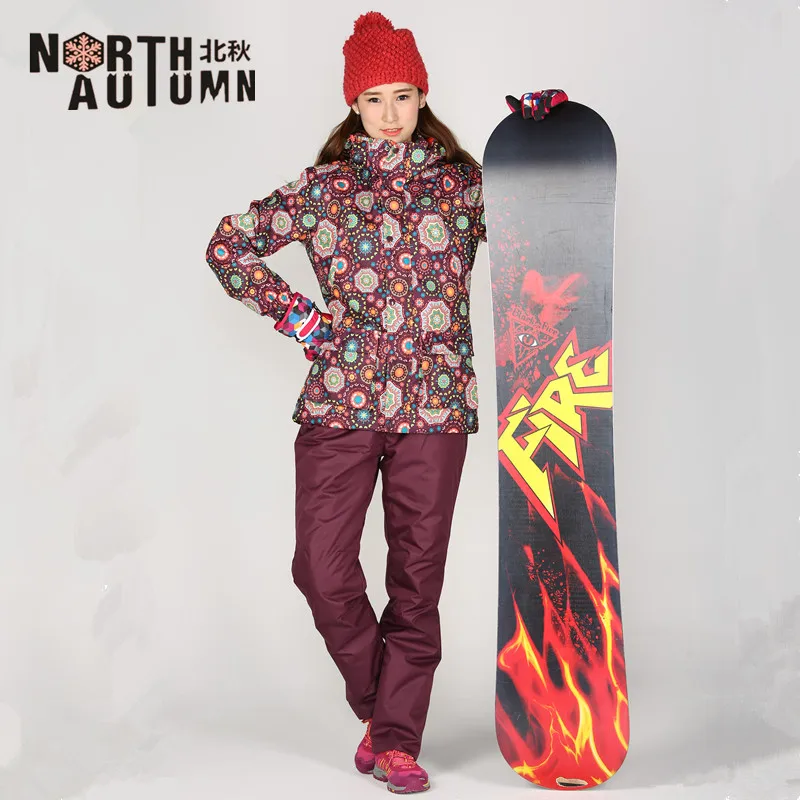 

Cheap Ski Suits For Women Skiing Jacket Fleece Inside Warm Winter Women's Snowboarding Sets Waterproof Sport Suit Ski Pant Women