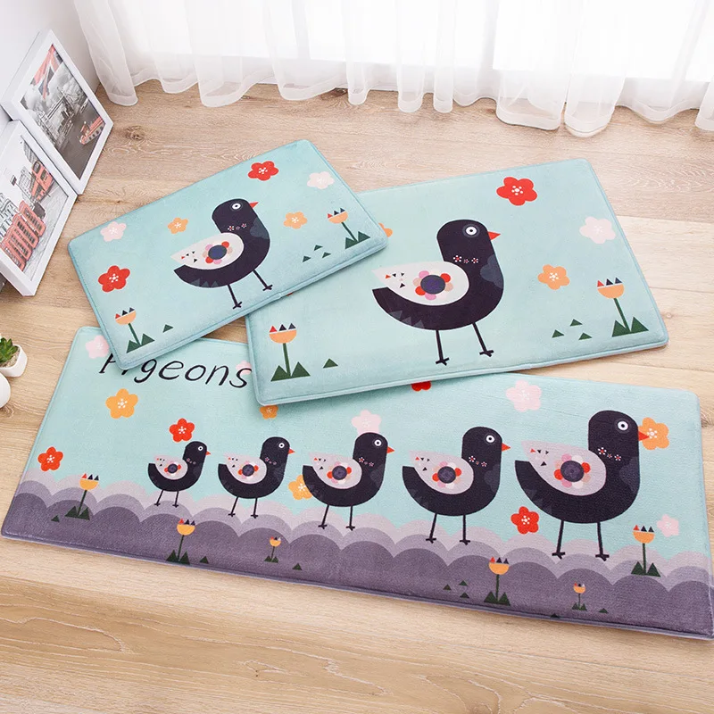 3 размера мультяшный ковер нескользящий кухонный мягкие детские коврики дверные