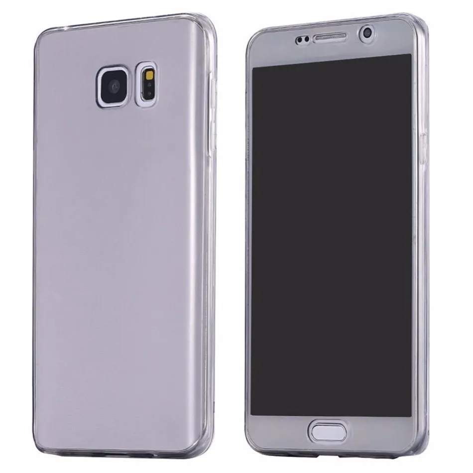 360 Полный корпус силиконовый чехол Обложка для samsung Galaxy S10 S9 S8 S7 S6 Edge Plus Note 8 9 J4 J6 J8 A750 A5 A6 A7 A8 - Цвет: Черный