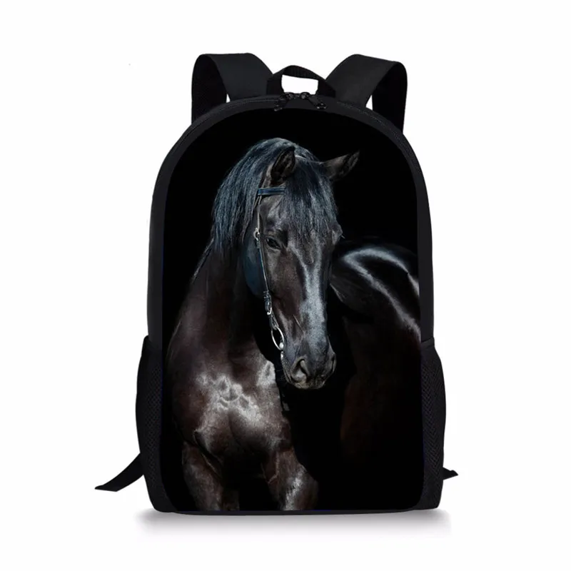 Z3254C FORUDESIGNS Kids Horse Schoolbags Prints Animal Mochila Book Bag Teenager Boys Girls School Bags Orthopedic Children Bag Pack - Цвет: Z3254C