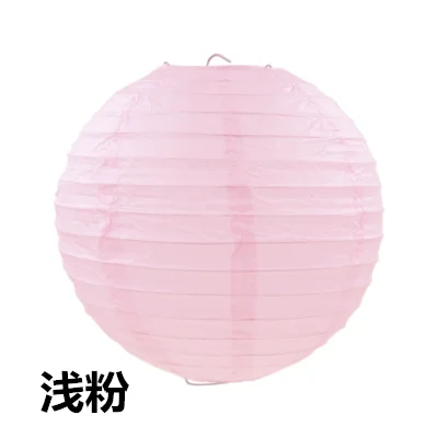 Light Pink 4-6-8-10-12-14-16 дюймов папиросная бумага Pom Poms Висячие цветочные шары Свадьба День рождения Декоративный Круглый Китайский бумажный фонарь Lampion - Цвет: Light Pink