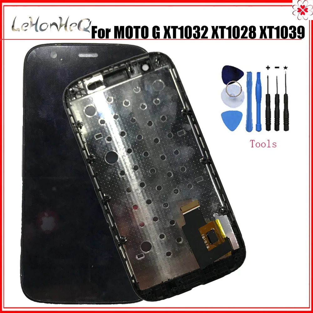 Для Motorola MOTO G XT1032 ЖК дисплей с сенсорным экраном дигитайзер в сборе для XT1033 XT1028 XT1039