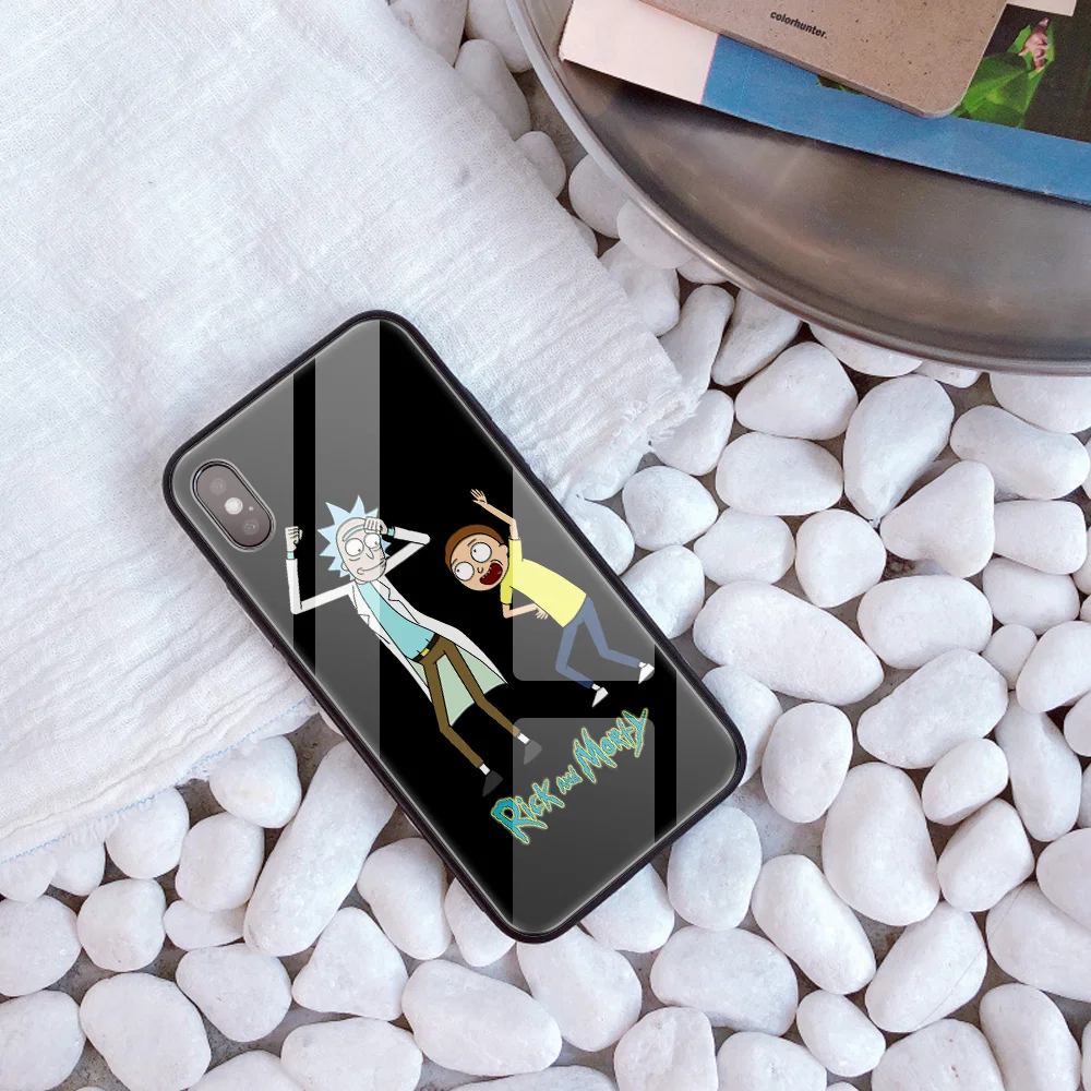20416 Рик и Морти на заказ Чехол из закаленного стекла для телефона для iphone 11 Pro XS MAX XR 5 Чехол рассол DIY чехол для iphone 8X6 s 7 Plus - Цвет: 20416