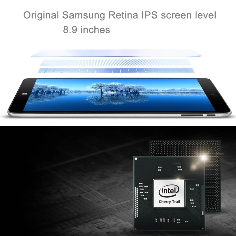 Оригинальный ONDA V891w CH 8.9 дюймов Intel Cherry Trail Atom X5-Z8300 Quad Core Планшеты Fenêtres 10 + Android 5.1 Dual