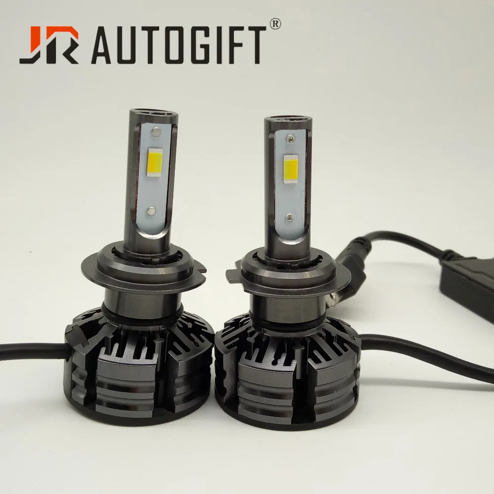 Автомобильная Трехцветная светодиодная фара лампа turbo fan H1 H4 H7 H11 HB3 HB4 3000K 4300K 6000K