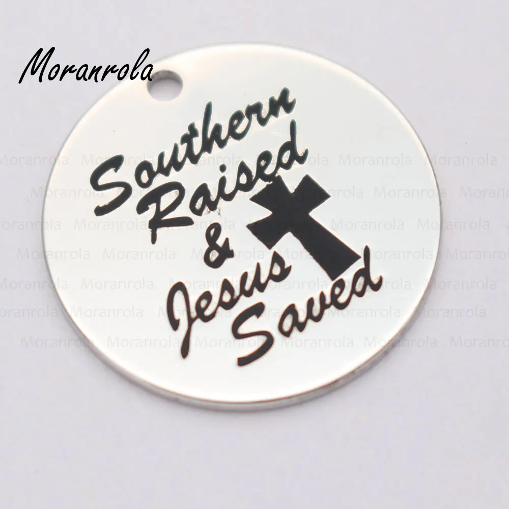 Новинка медное ожерелье брелок с надписью southern rived jesus saved очаровательное