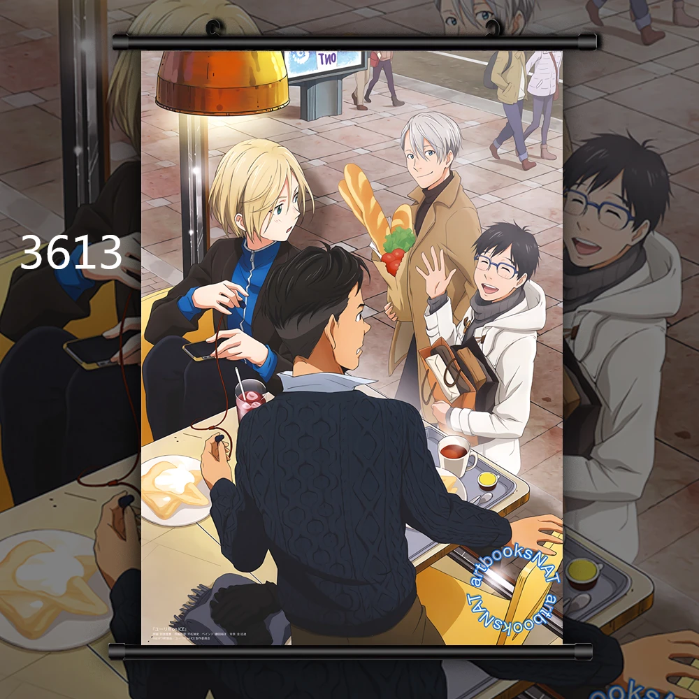 3613 Yuri On Ice Coupling Аниме Манга плакат свиток C - Цвет: 3613