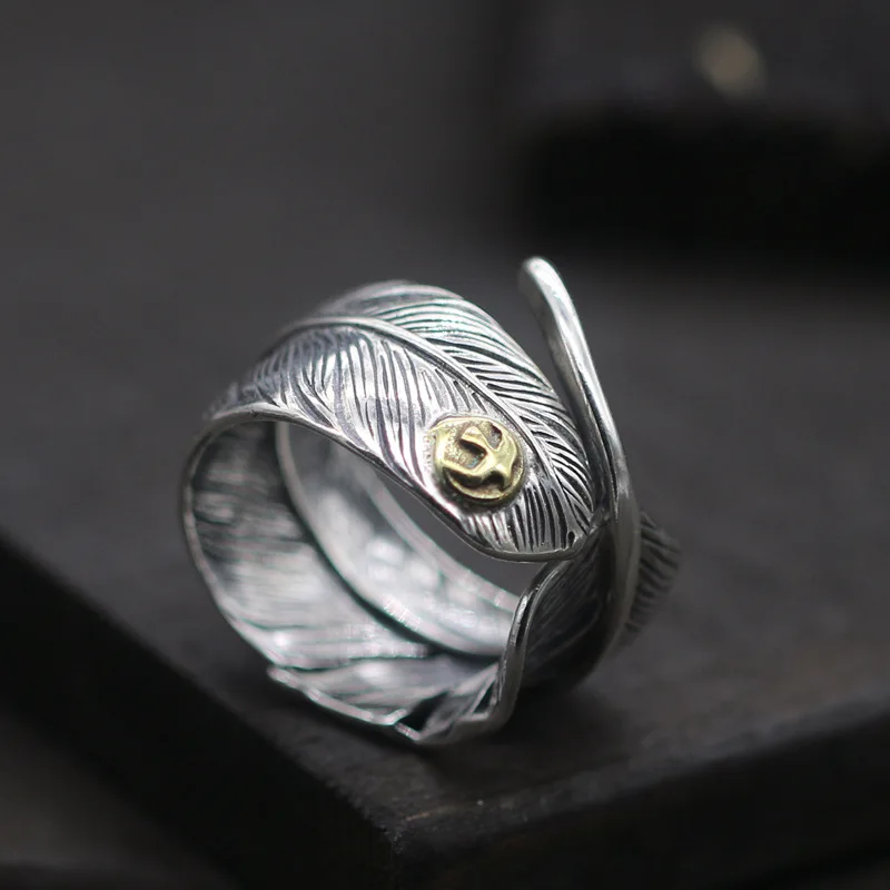 Мужское кольцо с открытым указательным пальцем Goro's Takahashi Eagle Серебро S925 пробы