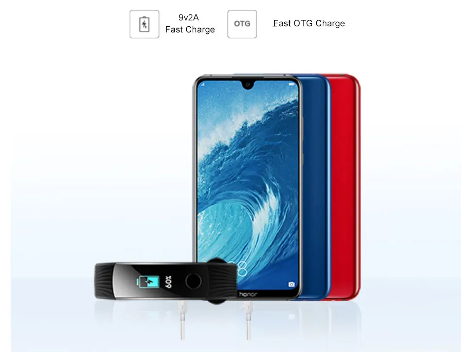 Мобильный телефон Honor 8X Max, 4G LTE, 4 Гб ОЗУ, 128 Гб ПЗУ, восьмиядерный смартфон Snapdragon 636, аккумулятор 5000 мАч, Мп+ Мп