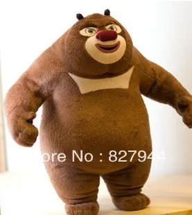 Коричневый Жир медведя плюшевые куклы для взрослых Одежда с героями
