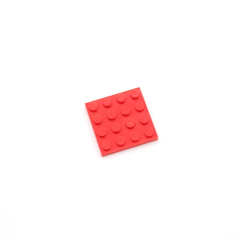 Красный Moc маленькая Базовая пластина 4x4 3031 DIY креативные Обучающие строительные блоки, наборы деталей из кирпичей, полная совместимость со сборками частиц - Цвет: Красный