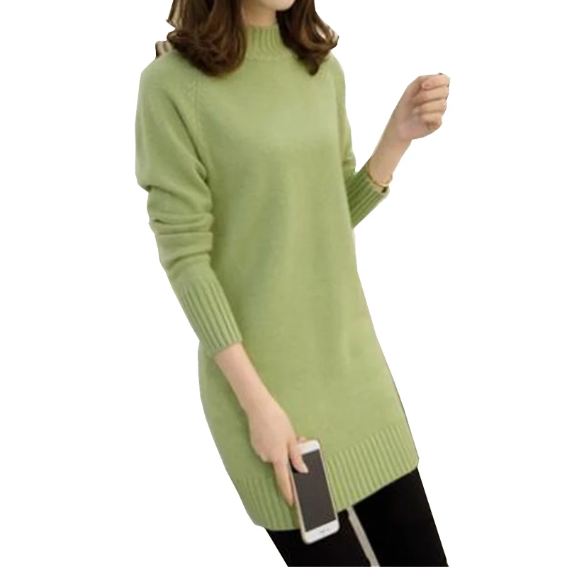 Свитер женский трикотажный с длинными рукавами Осень-зима 2017 | Женская одежда