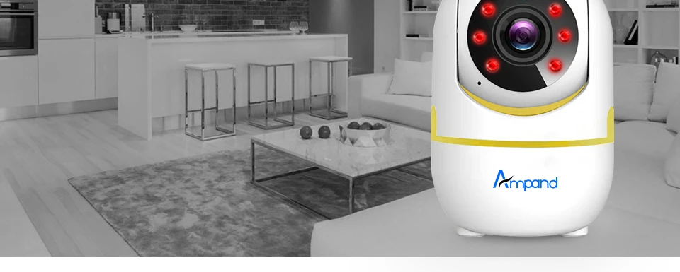 Ampand 1080p HD беспроводная камера безопасности для помещений IP камера ночного видения Поддержка TF карта Запись Детский Монитор Wifi камера