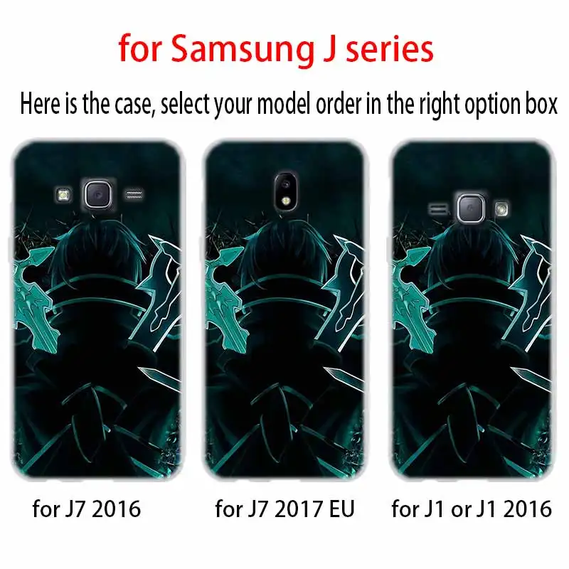 Мягкий чехол для телефона Samsung Galaxy J6 J8 J3 J5 J7 J4 Plus 2018 2016 2017 EU Prime Pro Ace Sword Art Online SAO