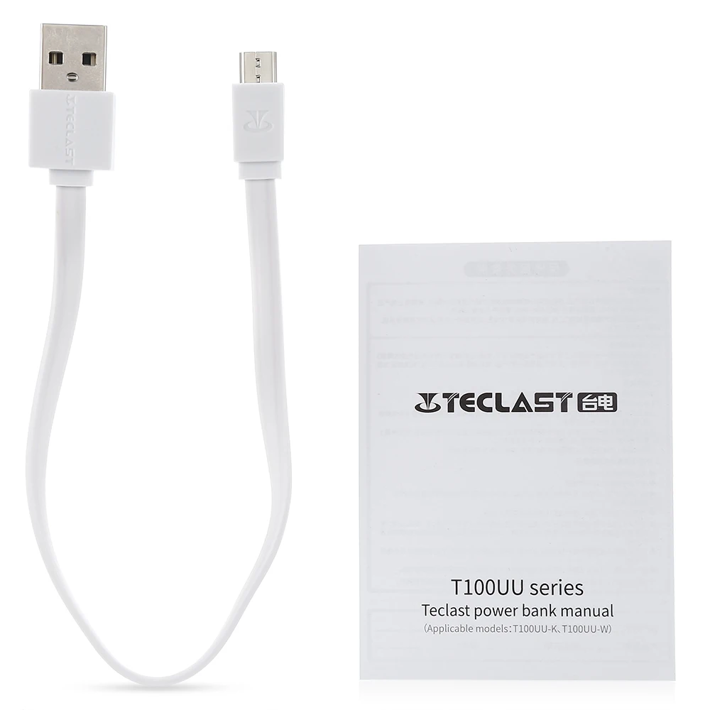 Teclast T100UU Power Bank 10000 мАч 5В 2.1A двойной выход Micro USB вход батарея с индикаторными