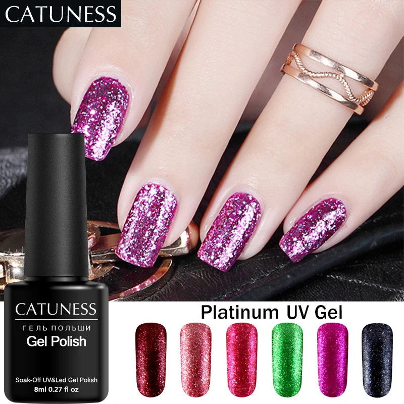 CATUNESS Beauty Platinum гель для ногтей Полупостоянный Lucky LED Лампа лак грунтовка с