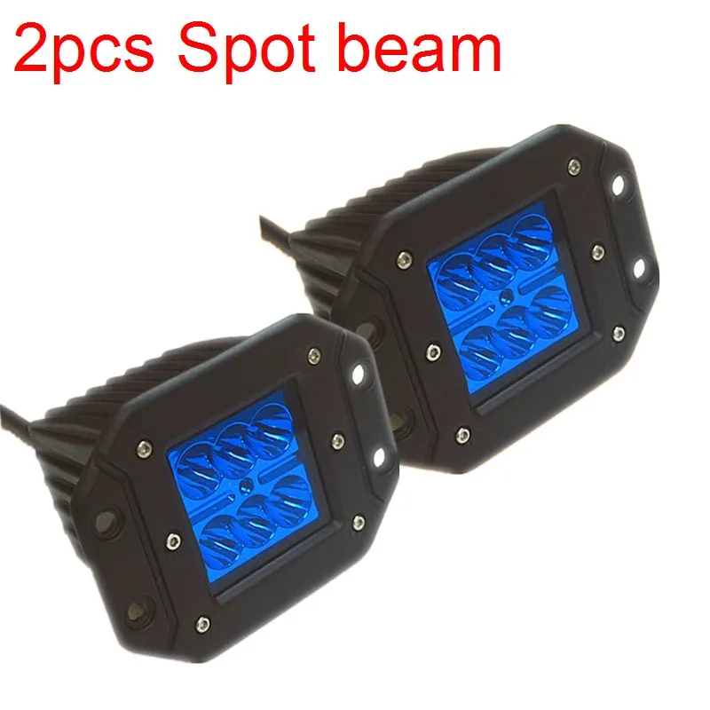 Blue light 2pcs Светодиодный третий тормозной светильник, задний противотуманный светильник, бампер для гриля, монтируемый DRL Дневной светильник для вождения, вспомогательный стоп-светильник для Ford Raptor F150 F250 - Испускаемый цвет: Blue light 2pcs
