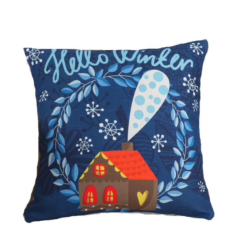 Hello зима Дизайн Новое поступление декоративные подушки Пледы Подушки без