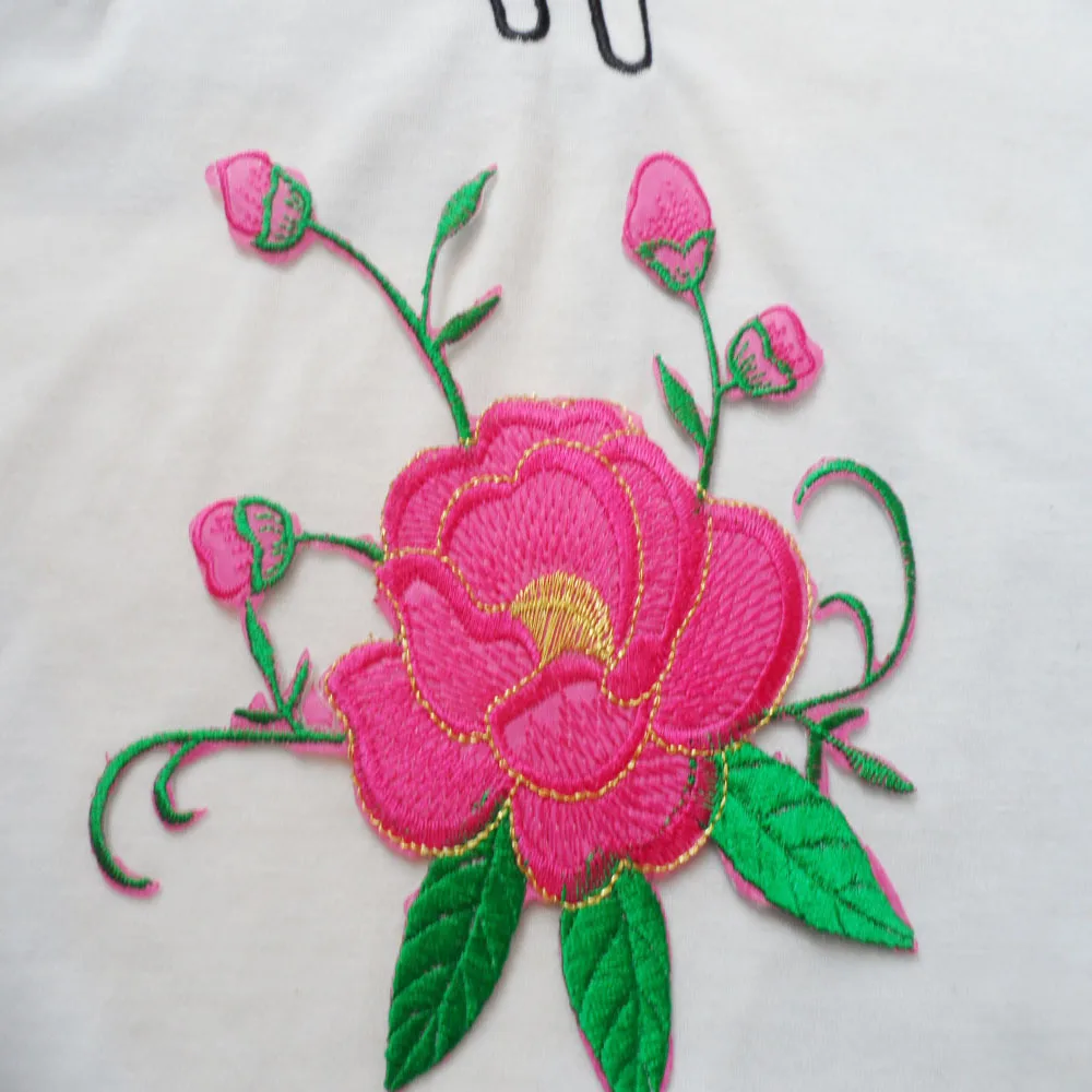 200 шт./лот оптовая продажа маленькая нашивка цветы для ткани Железная На вышивке