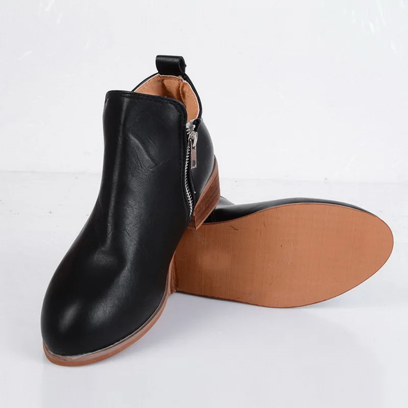 Женские весенние ботинки LASPERAL ботильоны на низком квадратном каблуке 2019 | Обувь