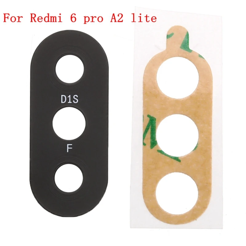 for Redmi6pro A2lite Для Xiaomi Redmi Note 3/4X/5 для Redmi 6A задний объектив задней камеры крышка с клеем Прямая - Цвет: for Redmi6pro A2lite
