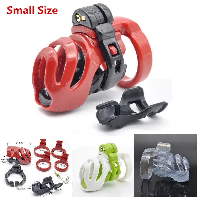 Новое резиновое короткое мужское устройство целомудрия Блокировка пениса