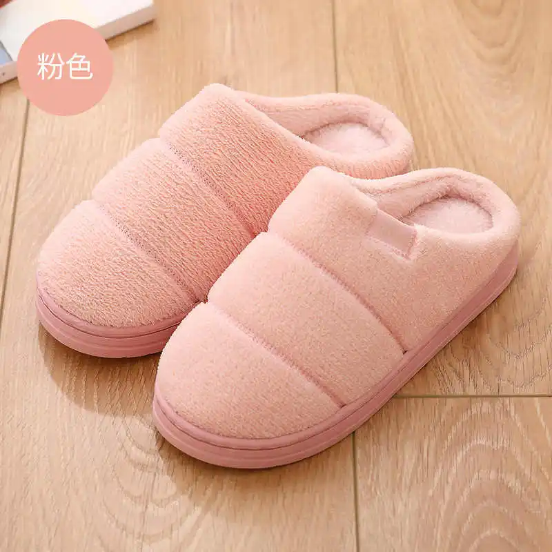 Обувь; мужские тапочки; Chaussure Pantuflas Homme; домашние тапочки; Schoenen Mannen; обувь для мужчин; мужские зимние тапочки для влюбленных - Цвет: Pink