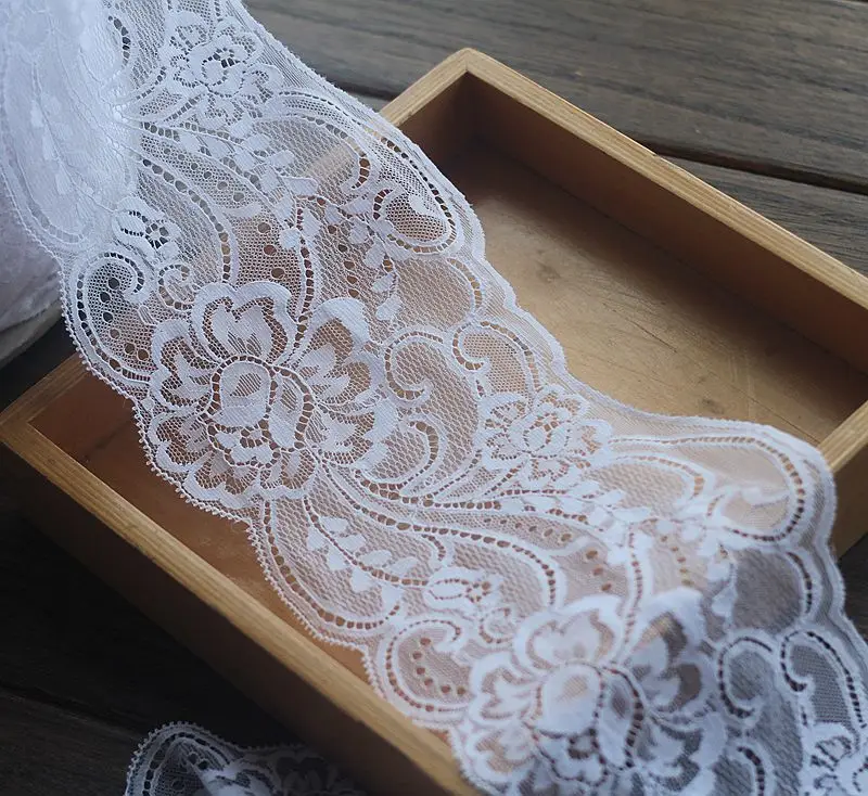 2 ярдов/партия 13 см широкая вышитая тюль сетка с кружевной отделкой кружевная