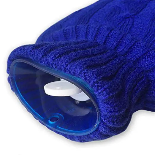 Классическая резиновая прозрачная Бутылка горячей воды 2 литра с вязаный