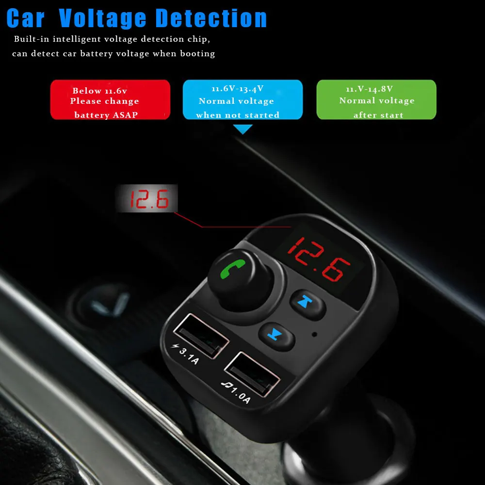 VR робот Bluetooth Автомобильный MP3-плеер беспроводной fm-передатчик TF/U диск автомобильный аудио приемник адаптер с 5 В 3.1A быстрое USB зарядное устройство