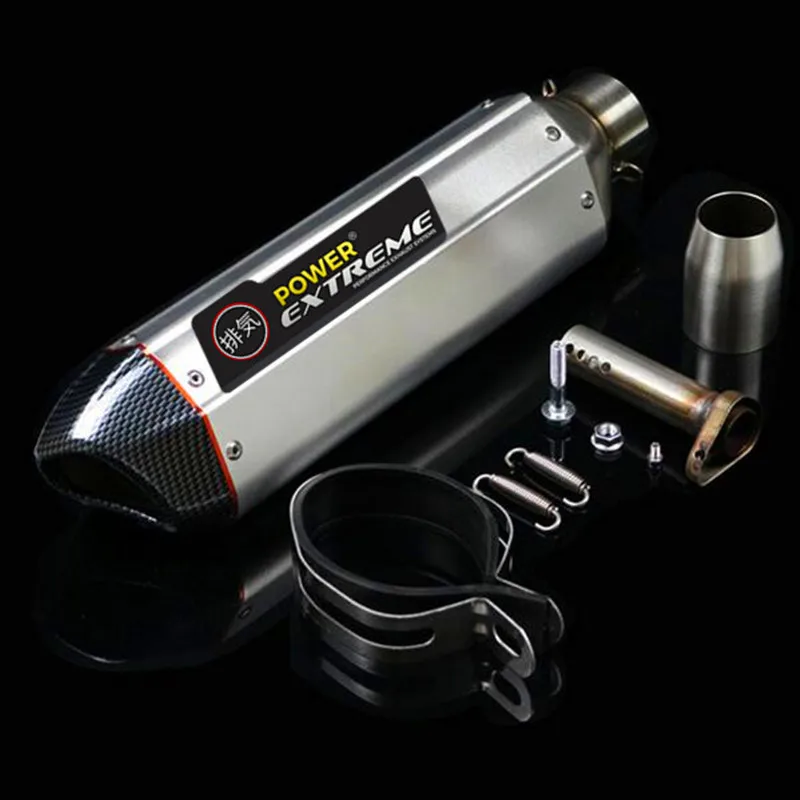 Универсальный глушитель для мотоцикла CBR125 CBR250 CB400 CB600 YZF FZ400 Z750 Z800 YAMAHA KAWASAKI HONDA KTM