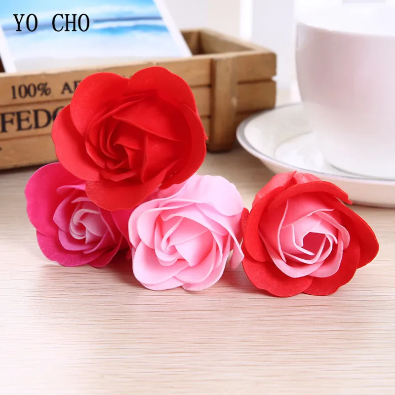 YO CHO Artificial Flower Rose Eternelle Gift Box Soap Petal Valentine's day Wedding Decor Preserved | Дом и сад