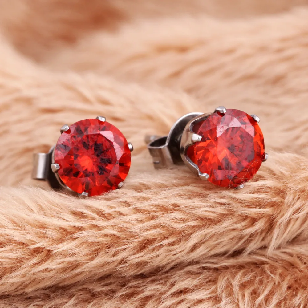 Серьги-пусеты 6 мм 2ct с фианитом супер красивые бесплатная доставка | Украшения и