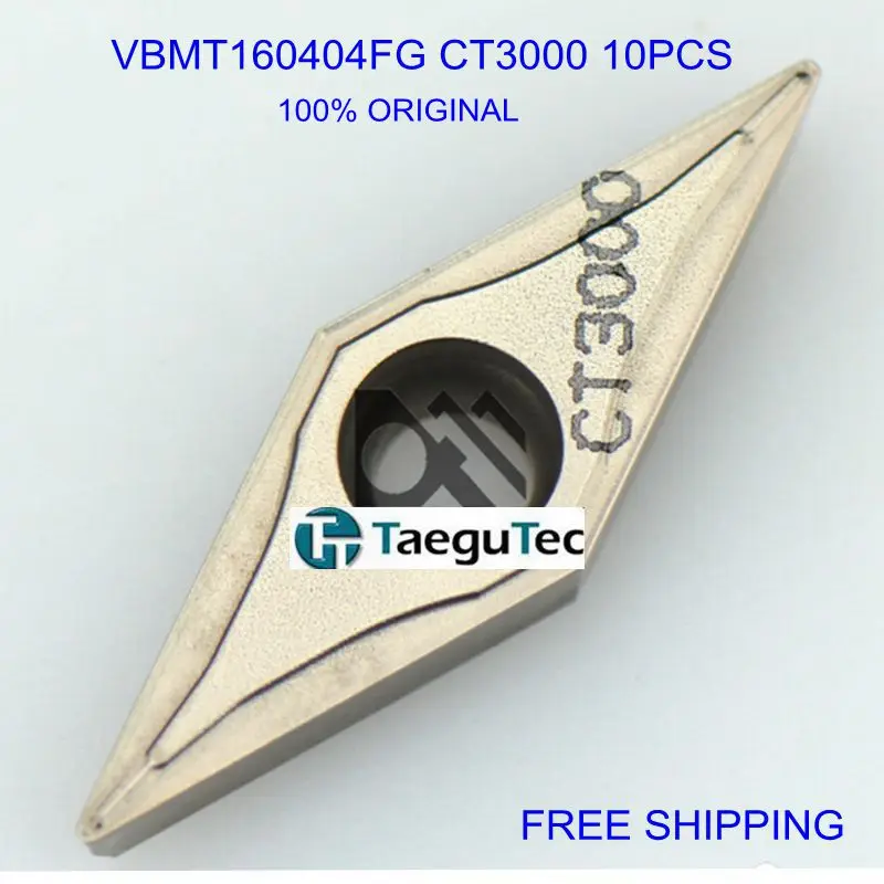 

VBMT160404FG CT3000 10pcs Carbide Inserts Taegutec
