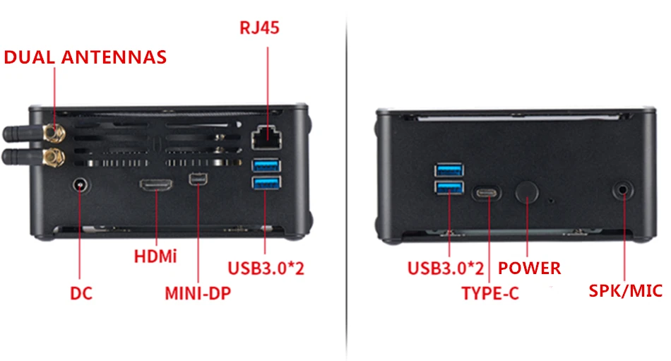 Coffee Lake Nuc Intel i9 8950hk 6 ядер 12 нитей Мини ПК Windows 10 Pro ddr4 AC WiFi настольный компьютер HD Mini DP