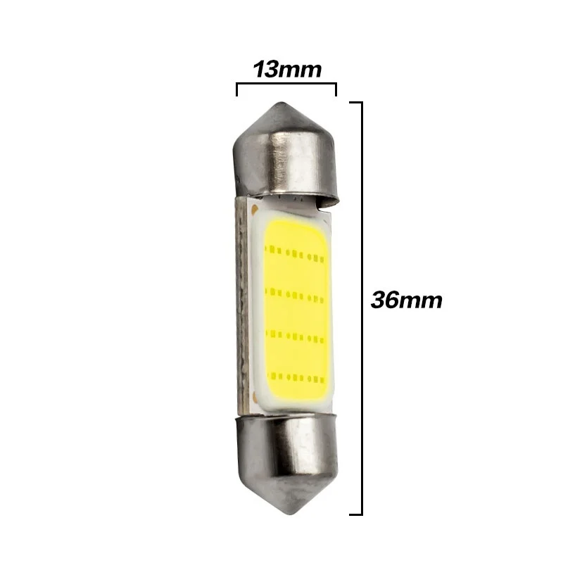 2pcs High Quality 31mm 36mm 39mm 41mm C3W C5W C10W COB LED Car Festoon Light Auto Interior Dome Lamp Reading Bulb White | Автомобили и