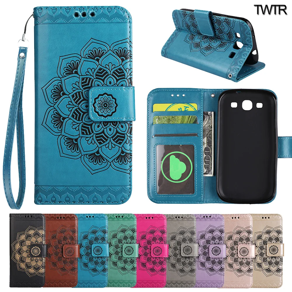 Флип-чехол для Samsung Galaxy S3 S 3 GalaxyS3 I9300 GT-I9300 I9301i GT-I9301i GT-I9300i цветочный чехол кожаный