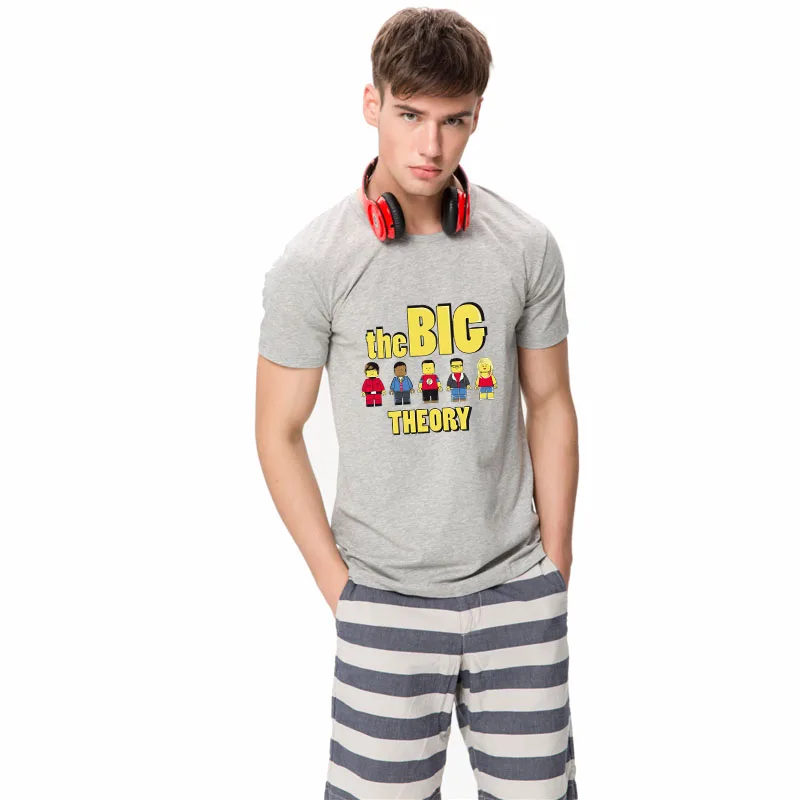 HanHent Sheldon Evolution черная футболка с принтом Мужская модная теорией Большого взрыва