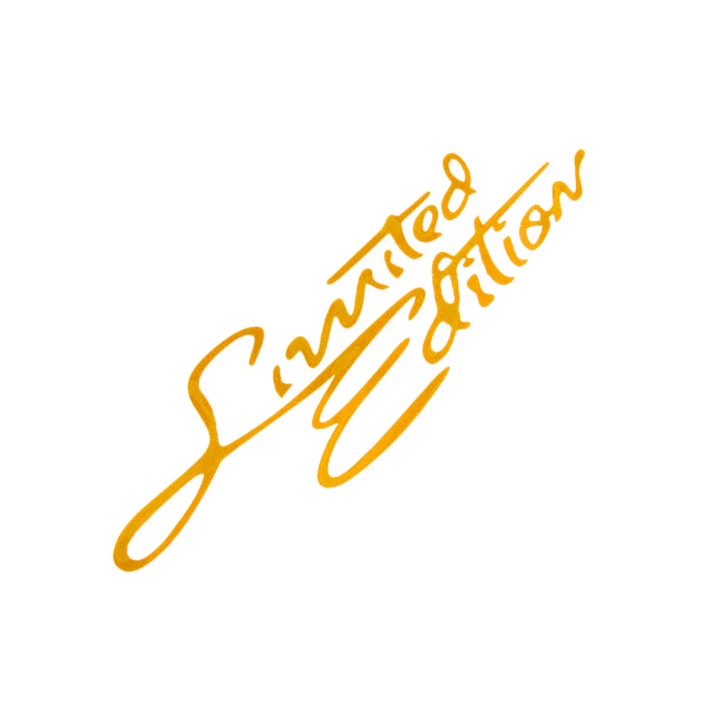 style3 yellow Наклейка на окно автомобиля, наклейка для автомобиля, ограниченная серия, креативный винил, черный/белый, универсальные аксессуары для стайлинга автомобилей, 16 см* 3,8 см - Название цвета: style3 yellow