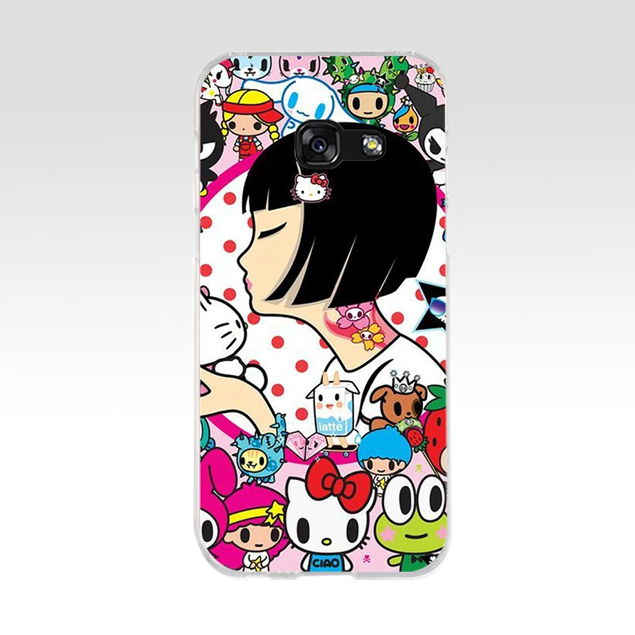 Японский Мягкий силиконовый чехол 185FG для телефона Tokidoki из ТПУ Samsung a3 2016 a5 2017 a6 plus a7