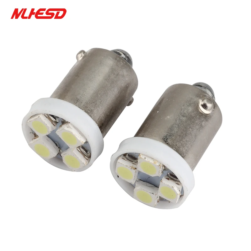 100 шт. высокое качество BA9S T4W 4SMD 1210 Автомобильный светодиодный Клин Лампы для